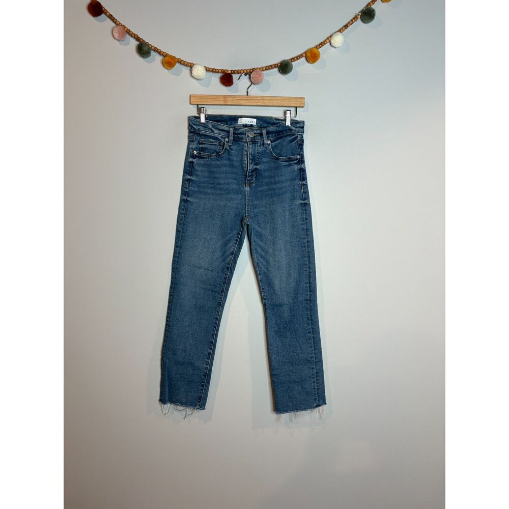 Loft High Waist Straight Crop jeans
